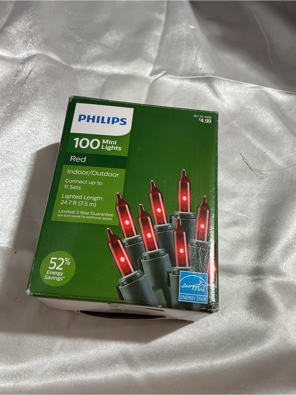 Philips Red 100 Mini Holiday String Lights